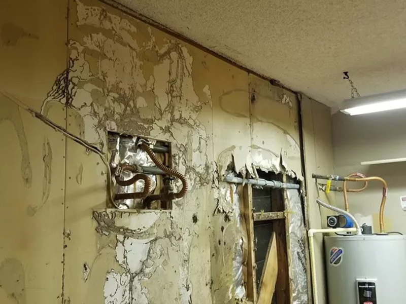 water damage at residential property interior walls desert hot springs ca